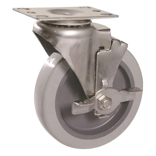 DAESIN CASTER DS2230PUP Light-Duty Caster (Stainless Steel - Swivel + Brake)