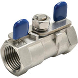 CDC 1PC SB-B 1/4 Stainless Steel Ball Valve