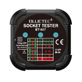 BlueTec BT-907 Tester Outlet Grounding Test Meter