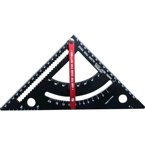 BlueTec BT-6031 Steel Ruler Triangle Protractor