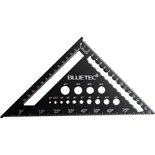 BlueTec BT-6207 Steel Ruler Triangle Protractor
