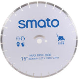 SMATO 16'*3.2T*10W Diamond Saw Dry Blade (Road)
