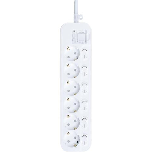 Dongyang Electronics DYM-NSG6C/SC Multi Cord (Individual Circuit Breaker Switch)