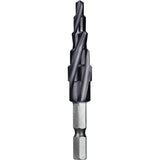 Seshin Buffalo T5-412 Step Drill 4-Flute Cobalt Step Drill - Twist Type (Hex Shank)