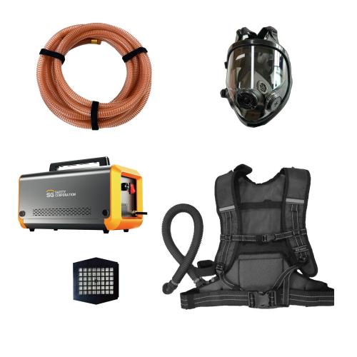 SG Life Safety HM-5200/4E Supplied Air Mask