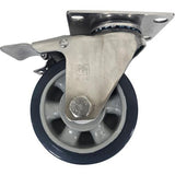 GYUNGCHANG 2030 Light-Duty Caster (Stainless Steel - Swivel + Brake)