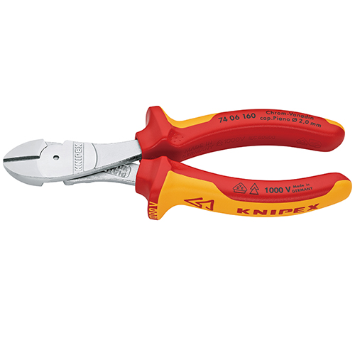 KNIPEX Insulated High Leverage Diagonal Cutter 74 06 Series