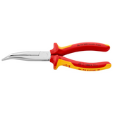 KNIPEX Insulated Snipe Nose Plier 26 26 200 SB (40° Curved)