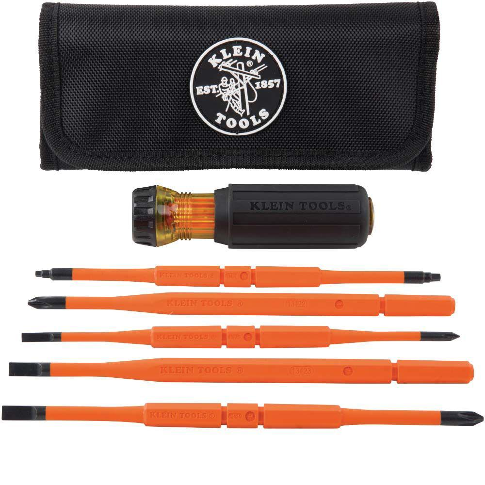 KLEIN TOOLS Insulated Dual Screwdriver Set 32288 (7-Piece)