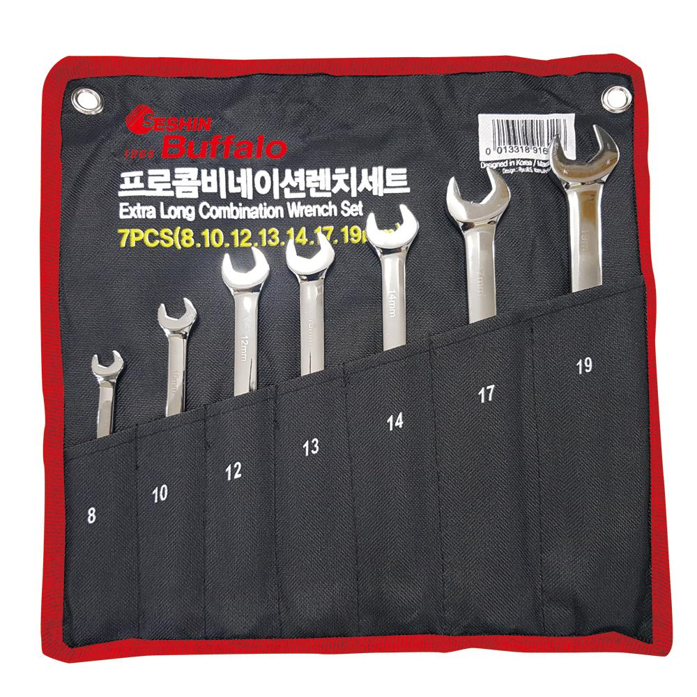 Seshin Buffalo Extra Long Combination Wrench Set