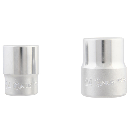 Genius Hand Socket 1/2" Drive 6-Point Inch Series