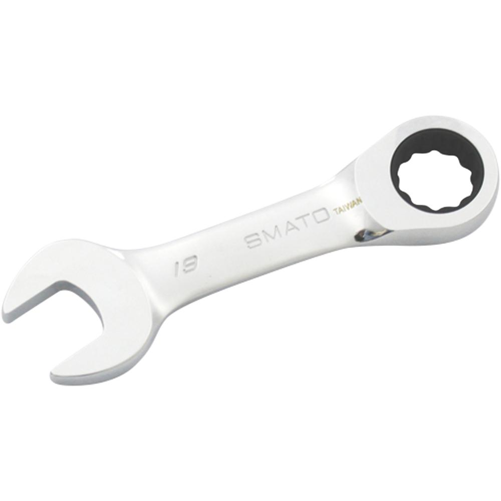 SMATO Ratcheting Combination Wrench Stubby