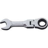 SMATO Ratcheting Combination Wrench Flexible Stubby