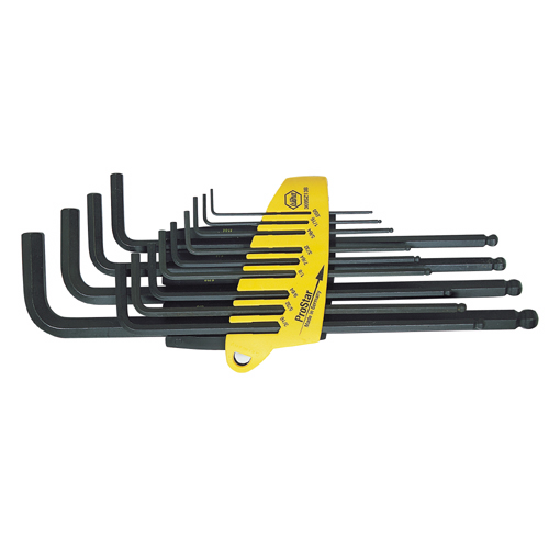 Wiha Ball End Hex L-Key Set Black Inch SB369 SZ13B