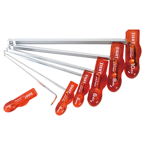 EIGHT Extra Ball Point Hex Key Wrench Set 6pcs WHH-S6TL