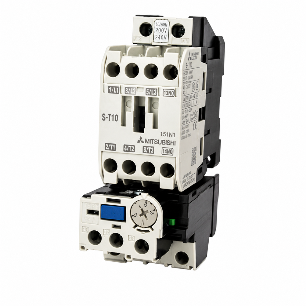 Mitsubishi Electric MS-T/N Series MSO-T80KP Magnetic Starter (80A AC-3, T80 Frame, TH-T100KP 3-Element Thermal)