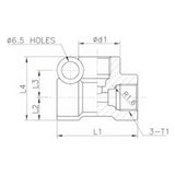 Aryung KD Tee Branch Block (M8/M10)