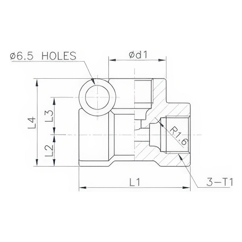 Aryung KD Tee Branch Block (M8/M10)