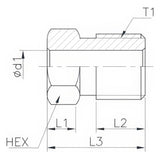 Aryung TA Plug Bolt for Lubrication Tubing (Ø4/Ø6)
