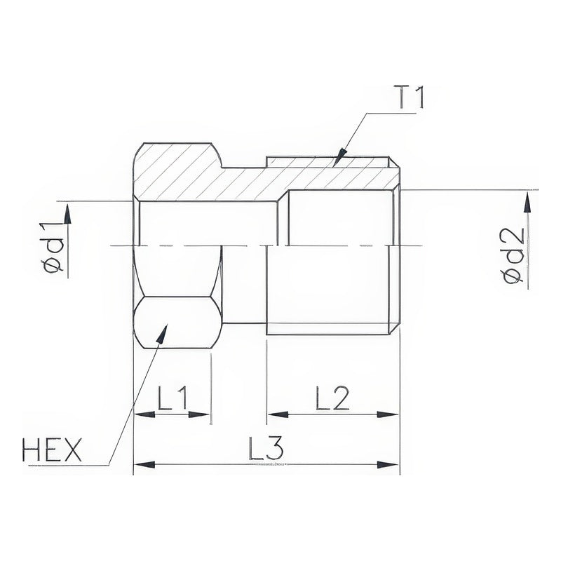 Aryung TAD Plug Bolt for Lubrication Tubing (Ø4/Ø6, Brass or Steel)