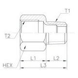 Aryung TD Straight Nipple, Tube to Thread (Ø4/Ø6)