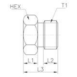 Aryung TG Seal Plug, Metric Thread (M8-M12)