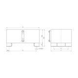 Aryung TZ1 Floor-Mount Steel Oil Tank with Legs (12-20 L)