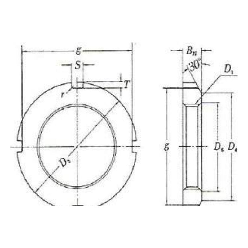 CBK HN / HNL Lock Nuts for Withdrawal Sleeves (Tr205-Tr550)