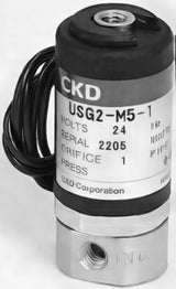 CKD Compact Direct Acting 3-Port Solenoid Valve USG2 Series (Universal, M5)