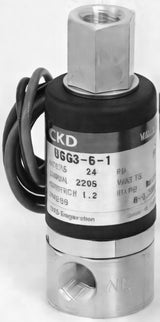 CKD Compact Direct Acting 3-Port Solenoid Valve USG3 Series (Universal, Rc1/8)