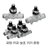 CKD DVL-S-FP1 Dial Needle Valve, Check Valve Type (Food Grade)
