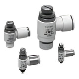 CKD SC3W-FP1 Speed Controller, Elbow with Push-in (Food Grade)