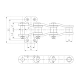 Dongyang Chain DYB Plant Bucket Conveyor Chain (Pintle Type)