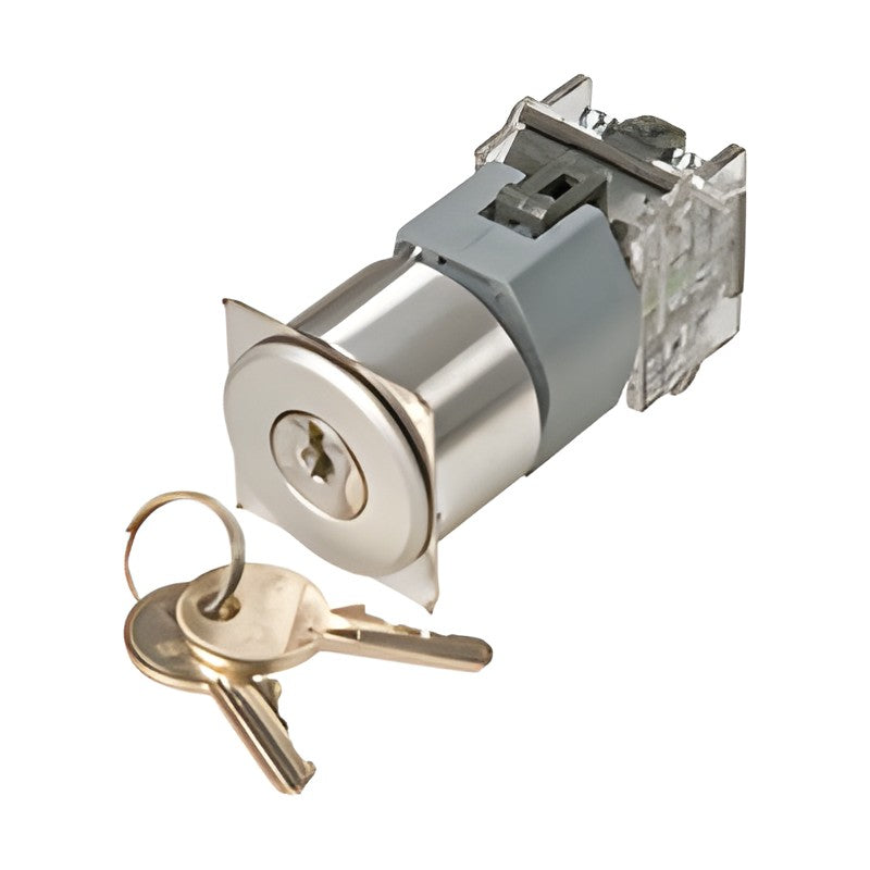EAO Series 04 Keylock Switches (22.5 mm, Flush Design)
