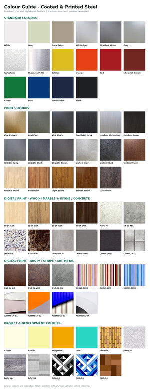 ENGONE Colour Chart