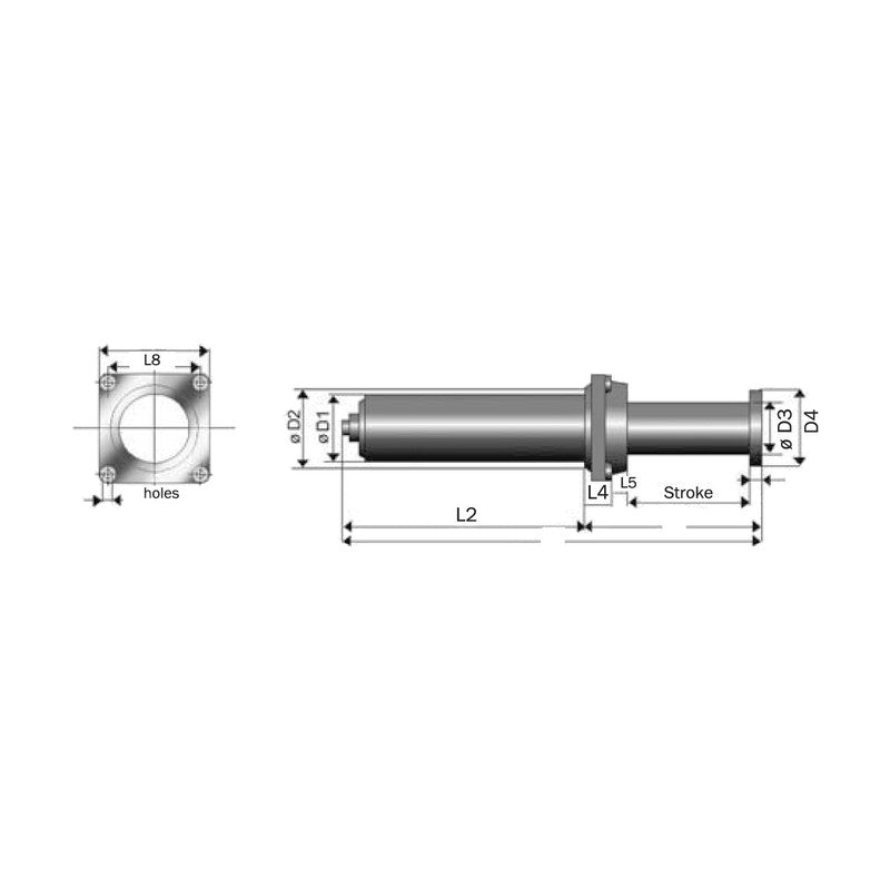 ENIDINE BCLR Series Jarret Large Long-Stroke Elastomer Shock Absorber