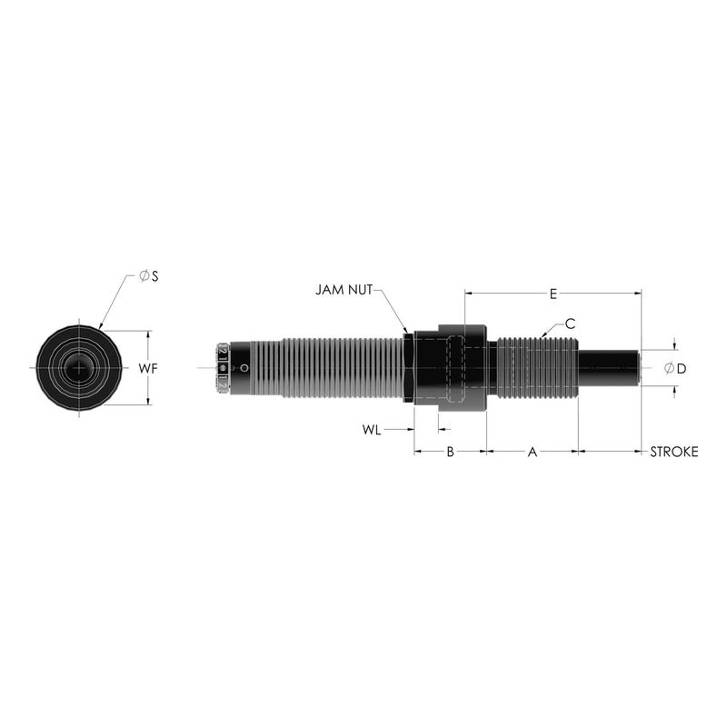 ENIDINE SLA Series Shock Absorber Side Load Adaptors