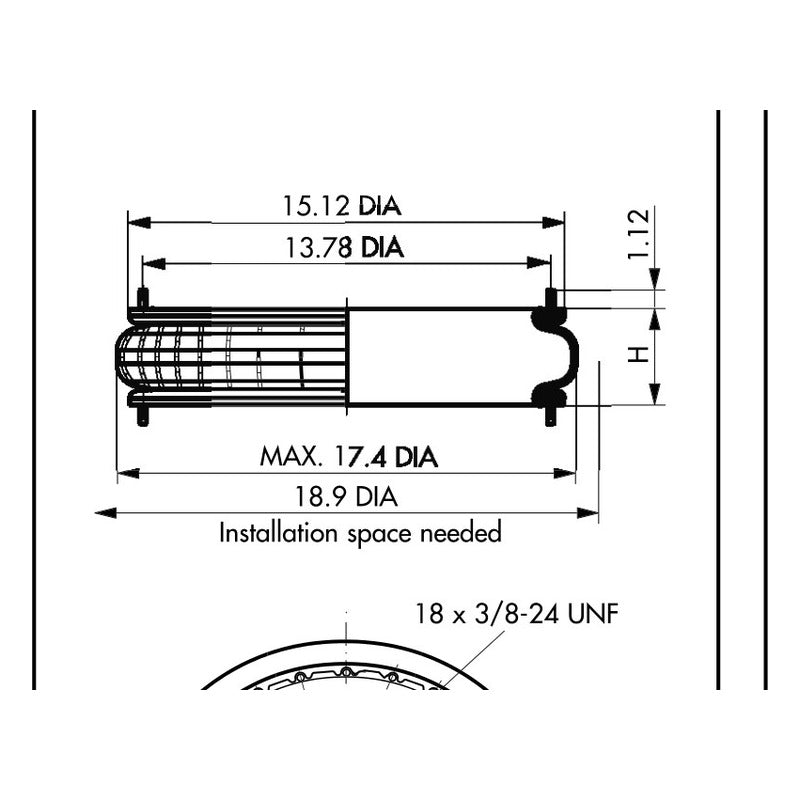 ENIDINE YI-FS Series Single Convoluted Air Spring