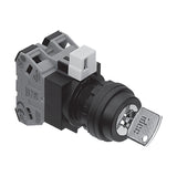 IDEC HW Series 22 mm Key Selector Switches (Disc Tumbler)