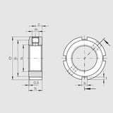 INA ZM / ZMA Precision Locknuts (M6-M150)