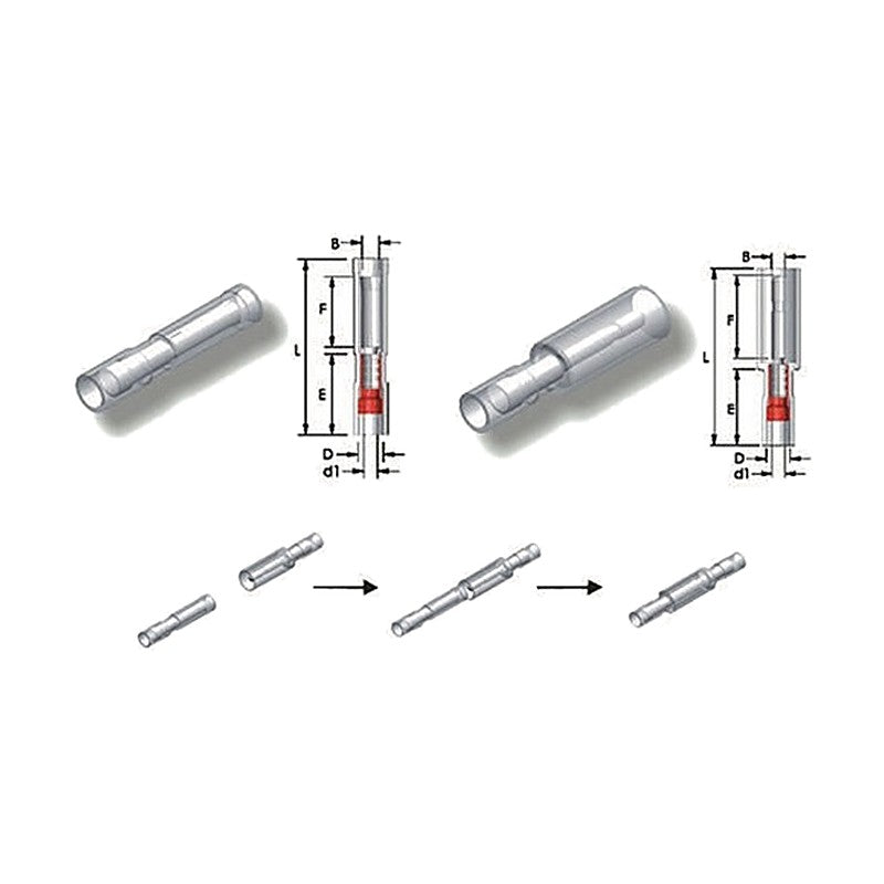 Jeoneo JRE/JRD Nylon Fully Insulated Bullet and Receptacle Disconnects