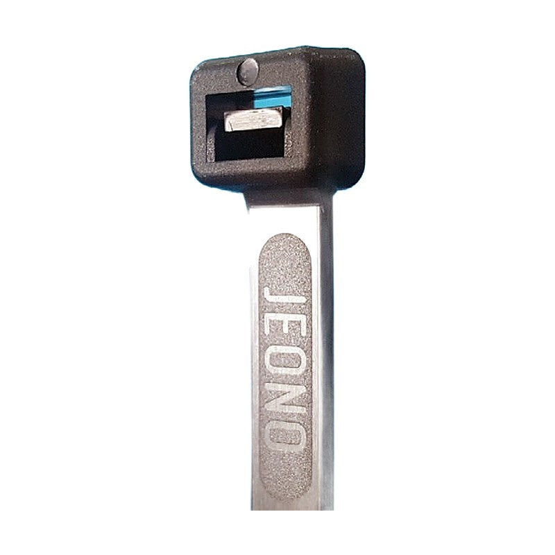 Jeoneo JW Weather-Resistant Nylon 6.6 Cable Ties, UV Black