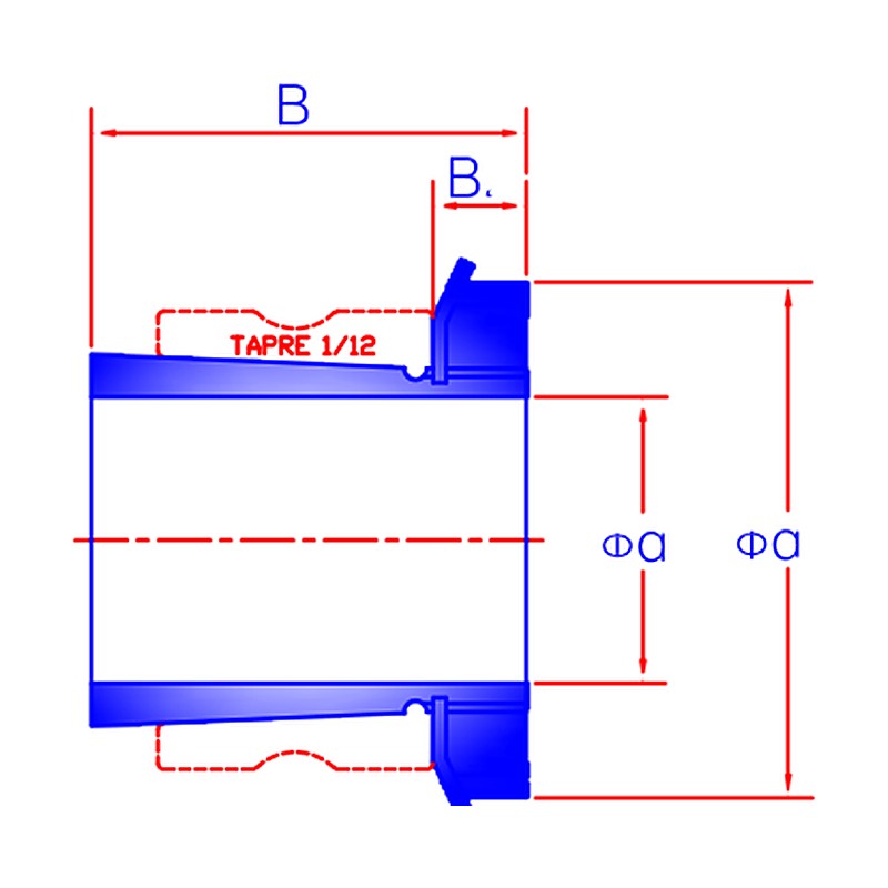 JIB H300 / HS / HE Adapter Sleeves for UK Bearing Units