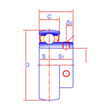 JIB USB Miniature Insert Bearings