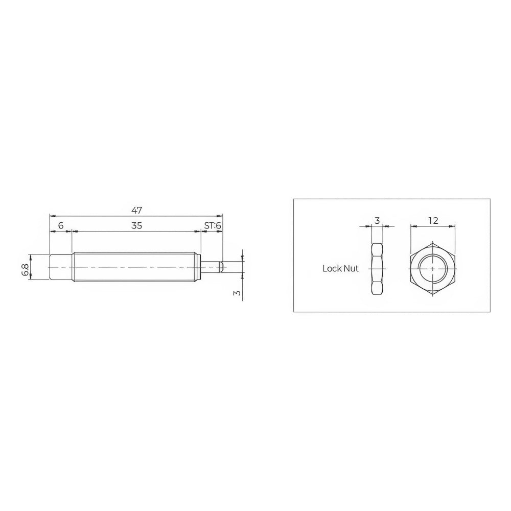 JRT KMS Miniature Shock Absorber