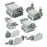 SMC JSY1500 5-Port Solenoid Valve (JSY1000-E, Plug-in for Ejector Manifold)