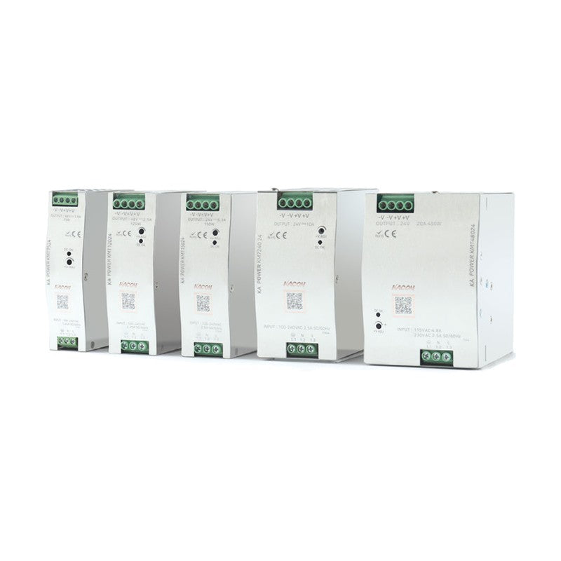 KACON KMT Series DIN-rail Steel Case SMPS 75-480W