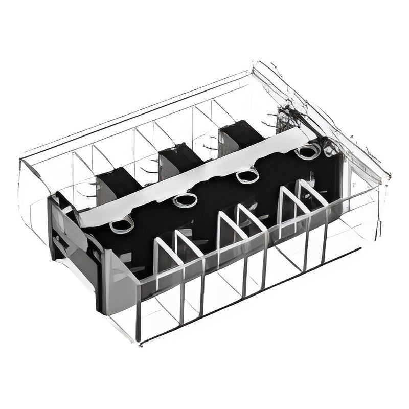KACON KTB1 Power Distribution Block with H Type Hinged Safety Cover, 60A-200A