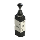 KCC KHP320 Pneumatic Hand Push-Pull Valve (5-Port, 1/8, 1/4)
