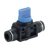 KCC KHVU 3-Way Hand Valve, Push-to-Connect (Tube Both Ends)